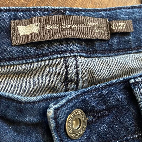 Levi's Bold Curve Skinny Jeans - Size 27 - Picture 5 of 8